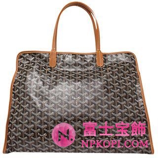 ゴヤール　HARDY PM　トートバッグ（ブラック×ブラウン）HARDY-PM03-NOIR-GOLD